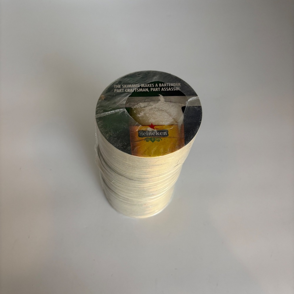 Heineken Beer Coasters Bulk Stack Round Double Sided Open Your‎ World Barware